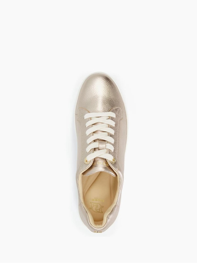 Dune London Gold Episode Flatform Sole Trainers - Image 6 of 6