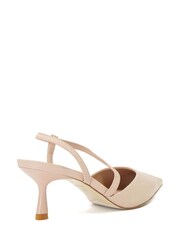 Dune London Nude Citrus Asymmetric Court Shoes - Image 3 of 6