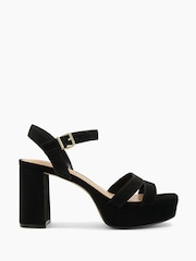 Dune London Black Molten Sandals - Image 3 of 8