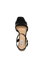 Dune London Black Molten Sandals - Image 6 of 8