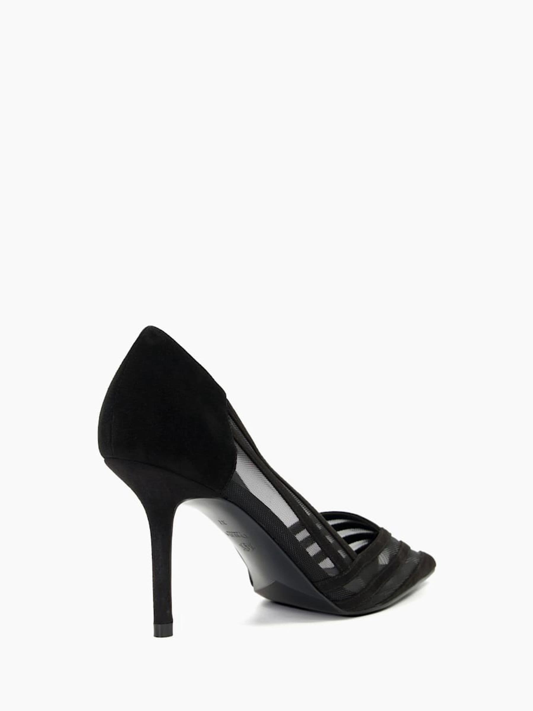 【DUNE LONDON】Heeled Suede アンクルブーツ Buy Dune London Black Axis Suede Mesh Panelled Court Shoes