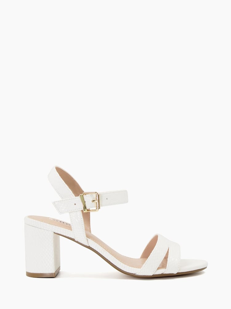 Weiß - Dune London Merisa 2-teilige Sandalen mit Blockabsatz - Bild 2 von 6 Weiß - Dune London Merisa 2-teilige Sandalen mit Blockabsatz - Bild 2 von 6