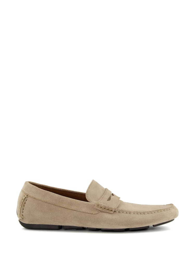 Dune London Cream Bradlay Saddle Driver Shoes - Image 1 of 7