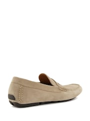Dune London Cream Bradlay Saddle Driver Shoes - Image 3 of 7