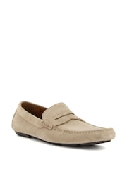 Dune London Cream Bradlay Saddle Driver Shoes - Image 4 of 7