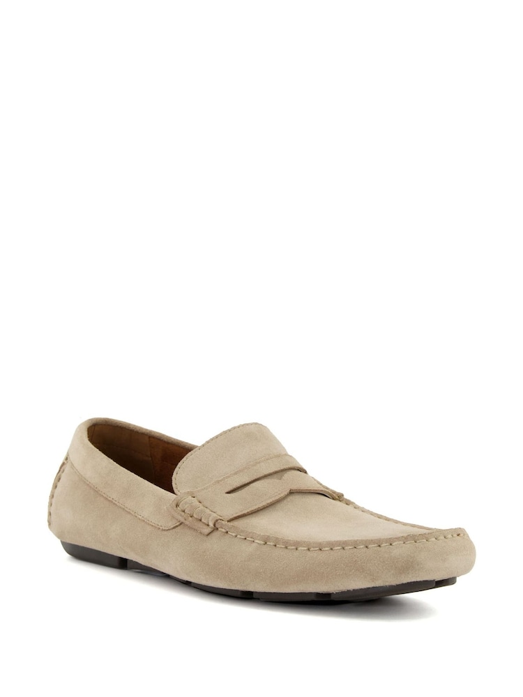 Dune London Cream Bradlay Saddle Driver Shoes - Image 4 of 7