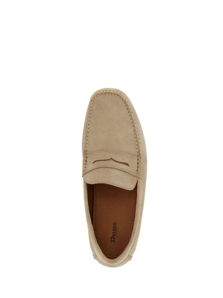 Dune London Cream Bradlay Saddle Driver Shoes - Image 5 of 7
