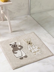 Natural Woodland Spa 100% Cotton Shower Mat - Image 1 of 3