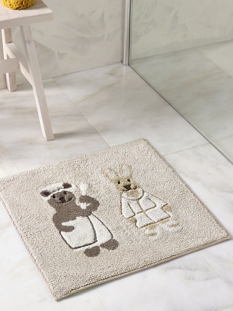 Natural Woodland Spa 100% Cotton Shower Mat - Image 1 of 3