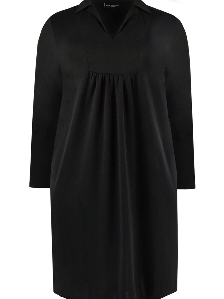 Live Unlimited Curve Black Cupro Jersey Cocoon Dress - Image 4 of 4