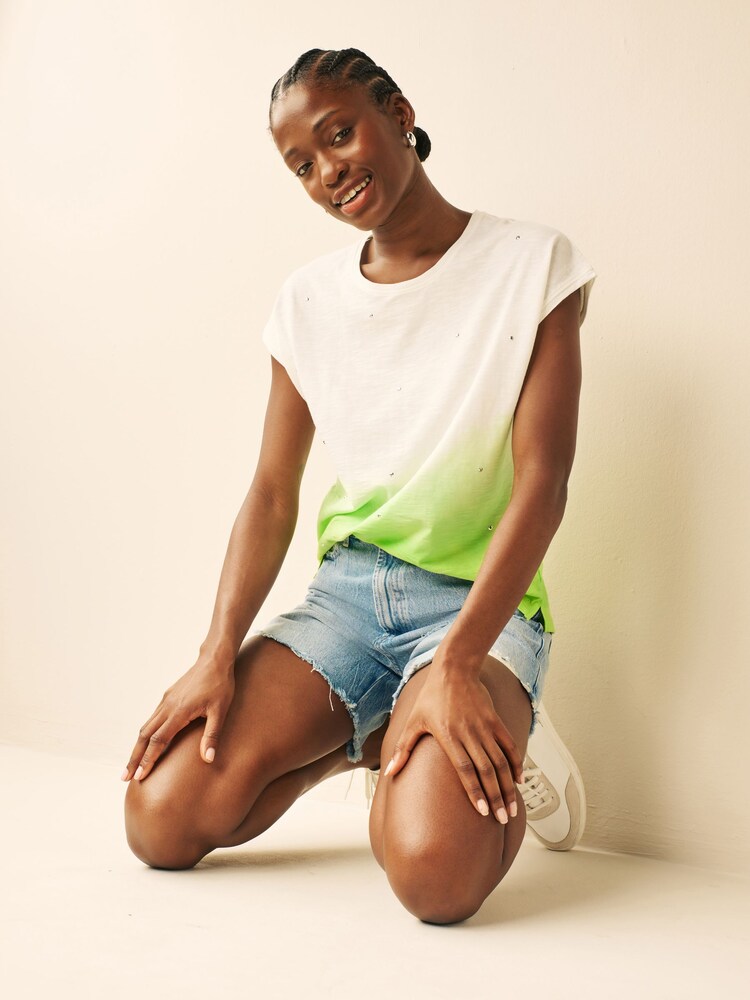Lime Green Ombre Sparkle - Image 1 of 7