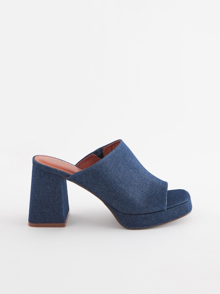 Denim - Mules à plateforme Forever Comfort® - Image 3 of 7