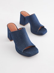 Denim Forever Comfort® Platform Mules - Image 4 of 7