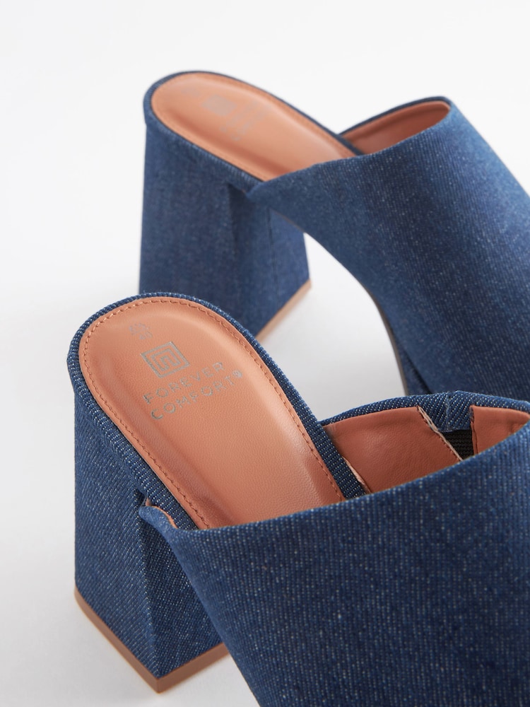 Denim - Mules à plateforme Forever Comfort® - Image 6 of 7