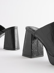 Black Forever Comfort® Platform Mules - Image 10 of 10