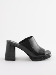 Black Forever Comfort® Platform Mules - Image 6 of 10