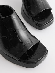 Black Forever Comfort® Platform Mules - Image 9 of 10