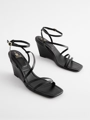 Czarny - Buty na koturnie z paskami Forever Comfort® - Image 5 of 8
