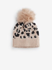Animal Pom Pom Beanie Hat (3-16yrs) - Image 1 of 2