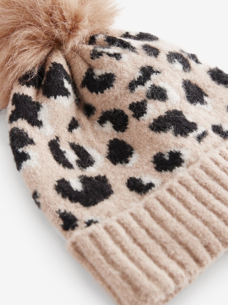 Animal Pom Pom Beanie Hat (3-16yrs) - Image 2 of 2