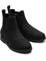 TOMS Kids Charlie Nubuck Black Boots - Image 2 of 5
