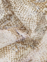 Schlangen-Print - Mesh-Trägertop mit Raffung - Bild 7 von 7