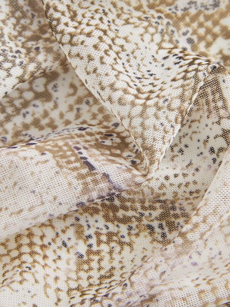 Schlangen-Print - Mesh-Trägertop mit Raffung - Bild 7 von 7