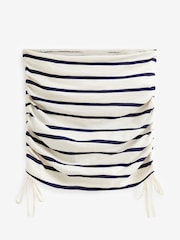 Navy Blue/White Stripe Ruched Side Boobtube Top - Image 5 of 6