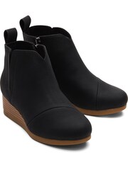 TOMS Kids Clare Nubuck Black Wedge Boots - Image 2 of 6