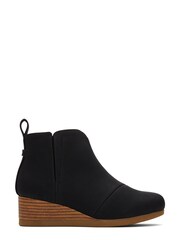 TOMS Kids Clare Nubuck Black Wedge Boots - Image 6 of 6
