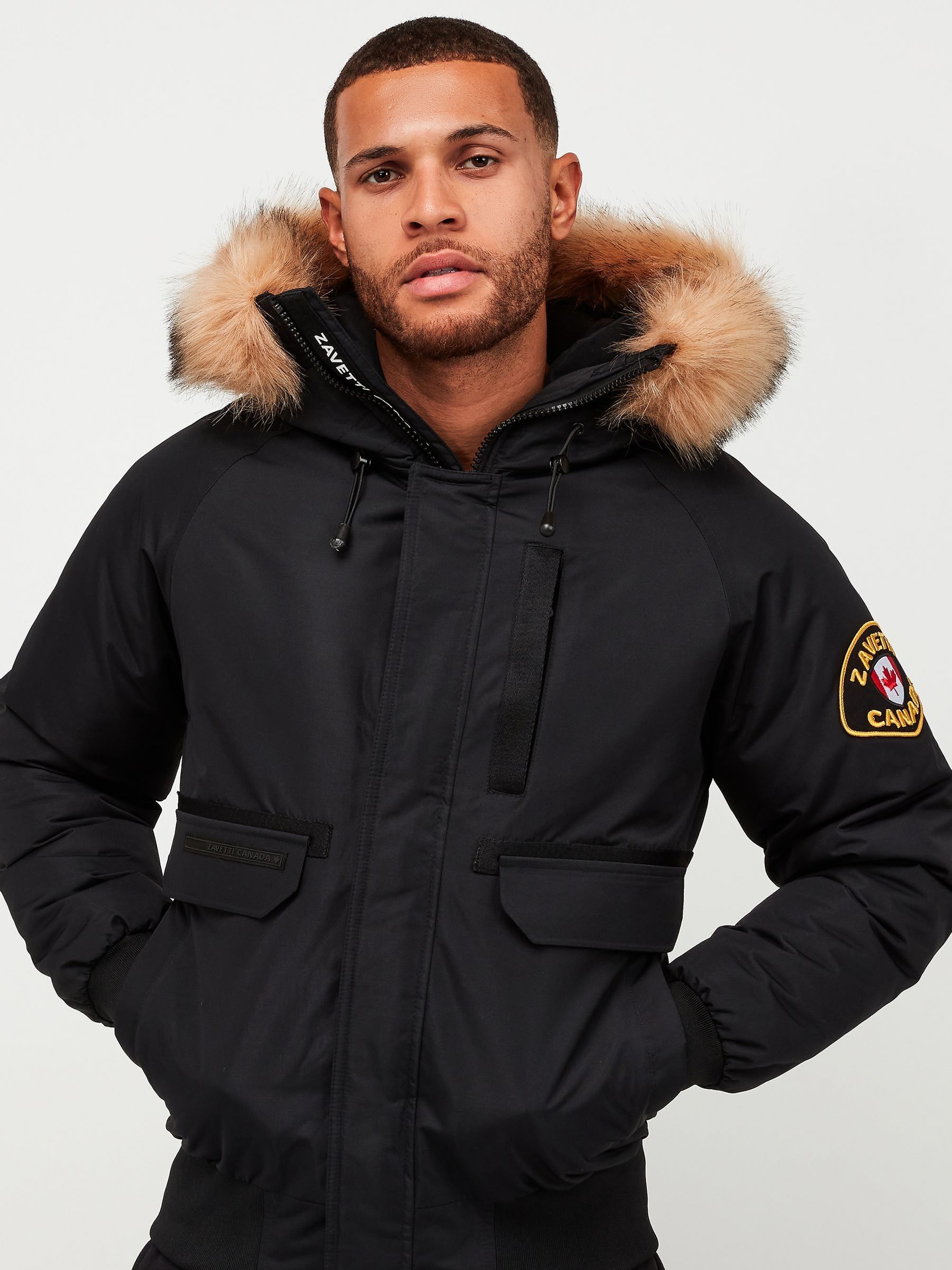 Zavetti Canada Mens Abelli 2.0 Hooded Bomber Jacket