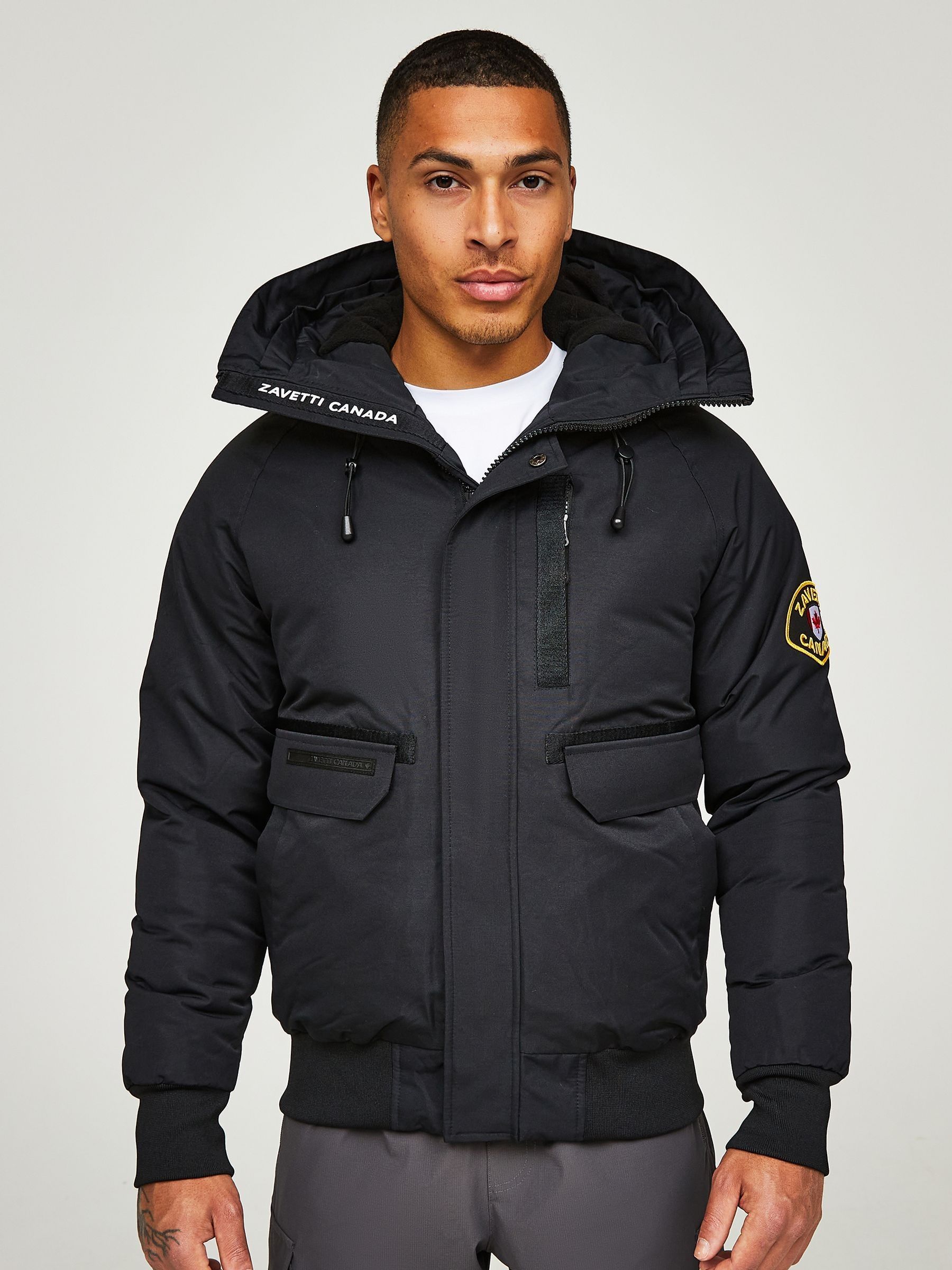 Zavetti Canada Mens Abelli 2.0 Hooded Bomber Jacket