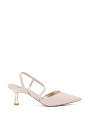 Dune London Gold Citrus Asymmetric Court Shoes - Image 1 of 7