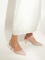 Dune London Gold Citrus Asymmetric Court Shoes - Image 3 of 7