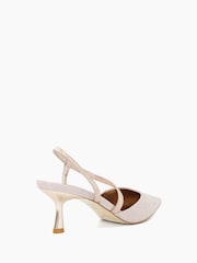 Dune London Gold Citrus Asymmetric Court Shoes - Image 5 of 7