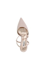 Dune London Gold Citrus Asymmetric Court Shoes - Image 6 of 7