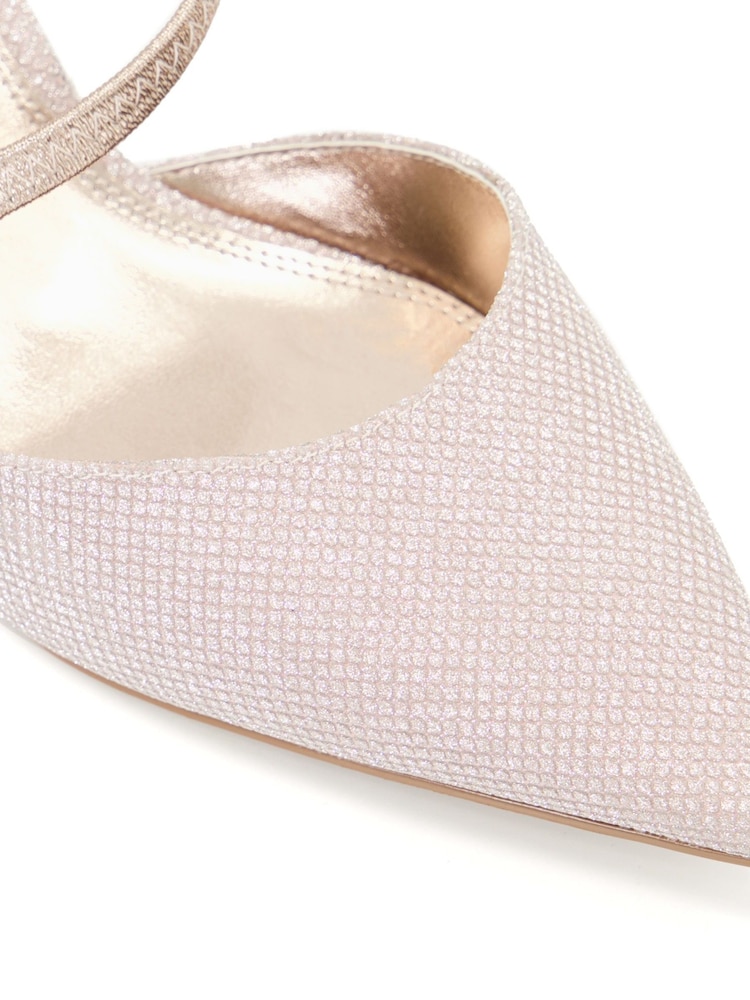 Dune London Gold Citrus Asymmetric Court Shoes - Image 7 of 7