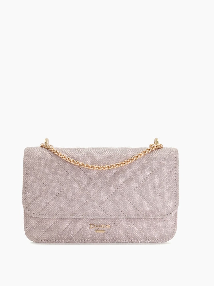 Dune London Purple Edorchie Quilted Shoulder Bag - Image 1 of 4
