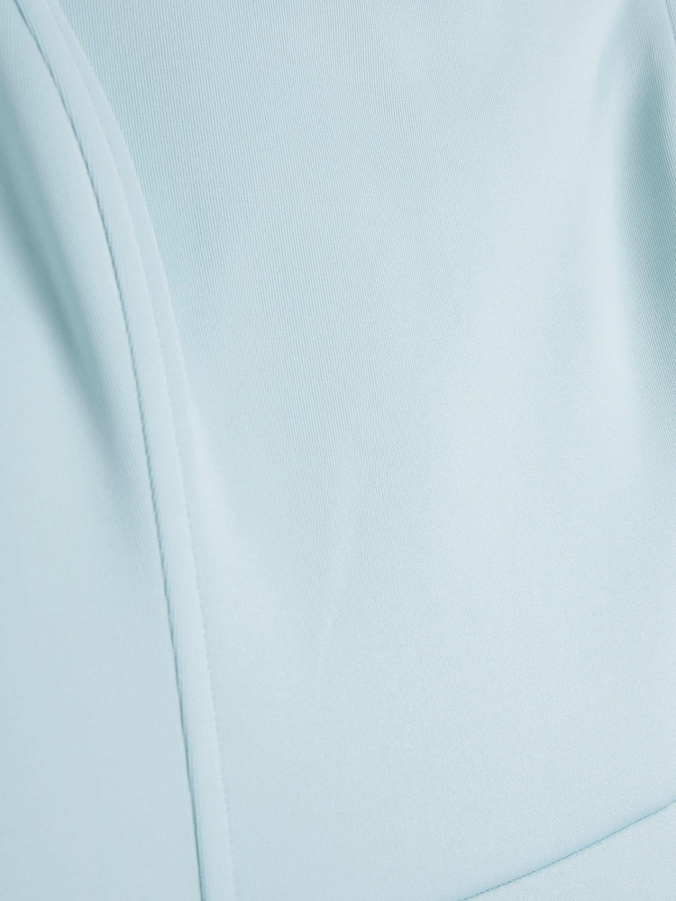 River Island Blue Bardot Puff Sleeve Maxi Dress - Image 4 of 4 River Island Blue Bardot Puff Sleeve Maxi Dress - Image 4 of 4