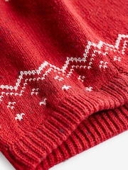 Red Reindeer Baby Knitted Jumper And Leggings Set (0mths-2yrs) - Image 6 of 9