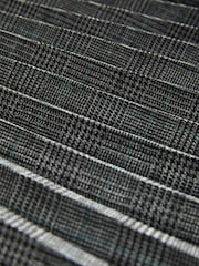Grey Check Pleated Long Sleeve Midi Dress - Image 5 of 5