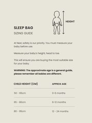 Mono Giraffe 2.5 Tog Baby 100% Cotton Removable Sleeves Sleep Bag - Image 12 of 13