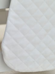 White Quilted 2.5 Tog Baby 100% Cotton Sleep Bag - Image 6 of 8