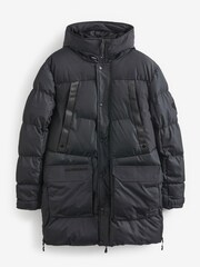 Zavetti Canada Everno Longline Puffer Black Jacket - Image 7 of 7