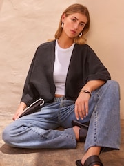 Black 100% Linen Jacket - Image 2 of 6