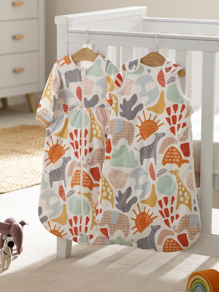 Abstract Jungle 2.5 Tog Baby 100% Cotton Sleep Bag - Image 2 of 7