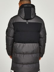 Zavetti Canada Grey Everno Longline Puffer Jacket - Image 2 of 7