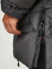 Zavetti Canada Grey Everno Longline Puffer Jacket - Image 6 of 7
