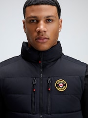 Черный - Zavetti Canada Mens Oshawa 3.0 Tech Puffer Gilet - Image 6 of 7