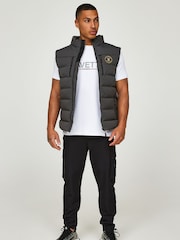 Asphalt - Zavetti Canada Mens Oshawa 3.0 Tech Puffer Gilet - Image 5 of 6